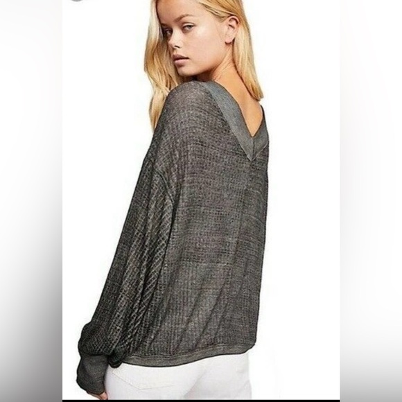 We The Free Women’s South Side Thermal Off-the-Shoulder Dolman Sheer Top - S - Picture 6 of 8